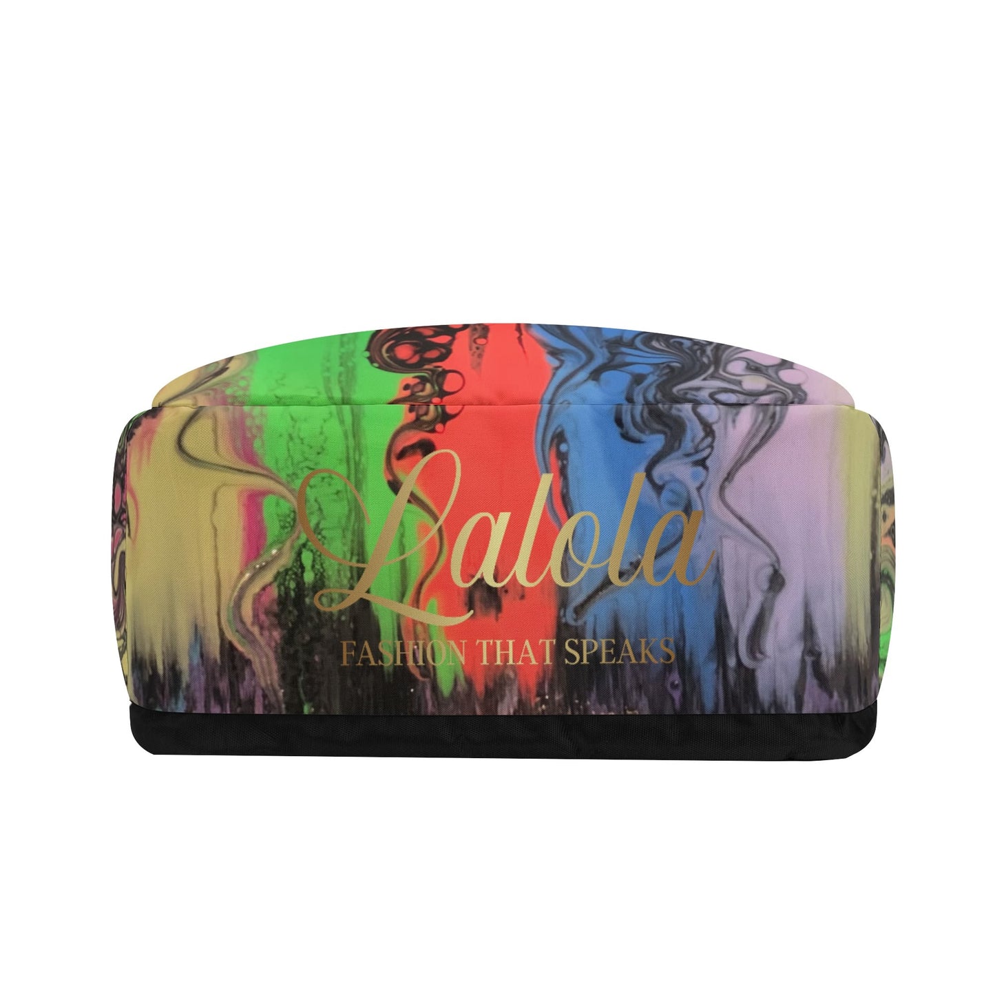 Lalola Boutique Branded Half Print Laptop Backpack