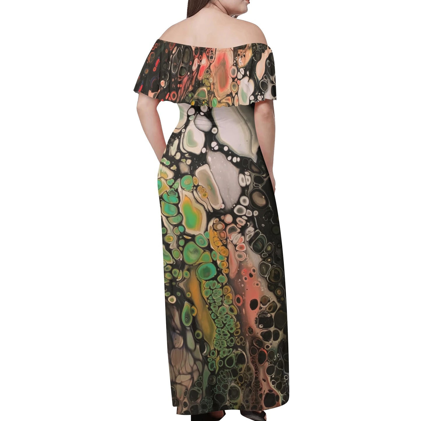 Lalola *Art U Wear* Womens Off The Shoulder Wrap Long Dress
