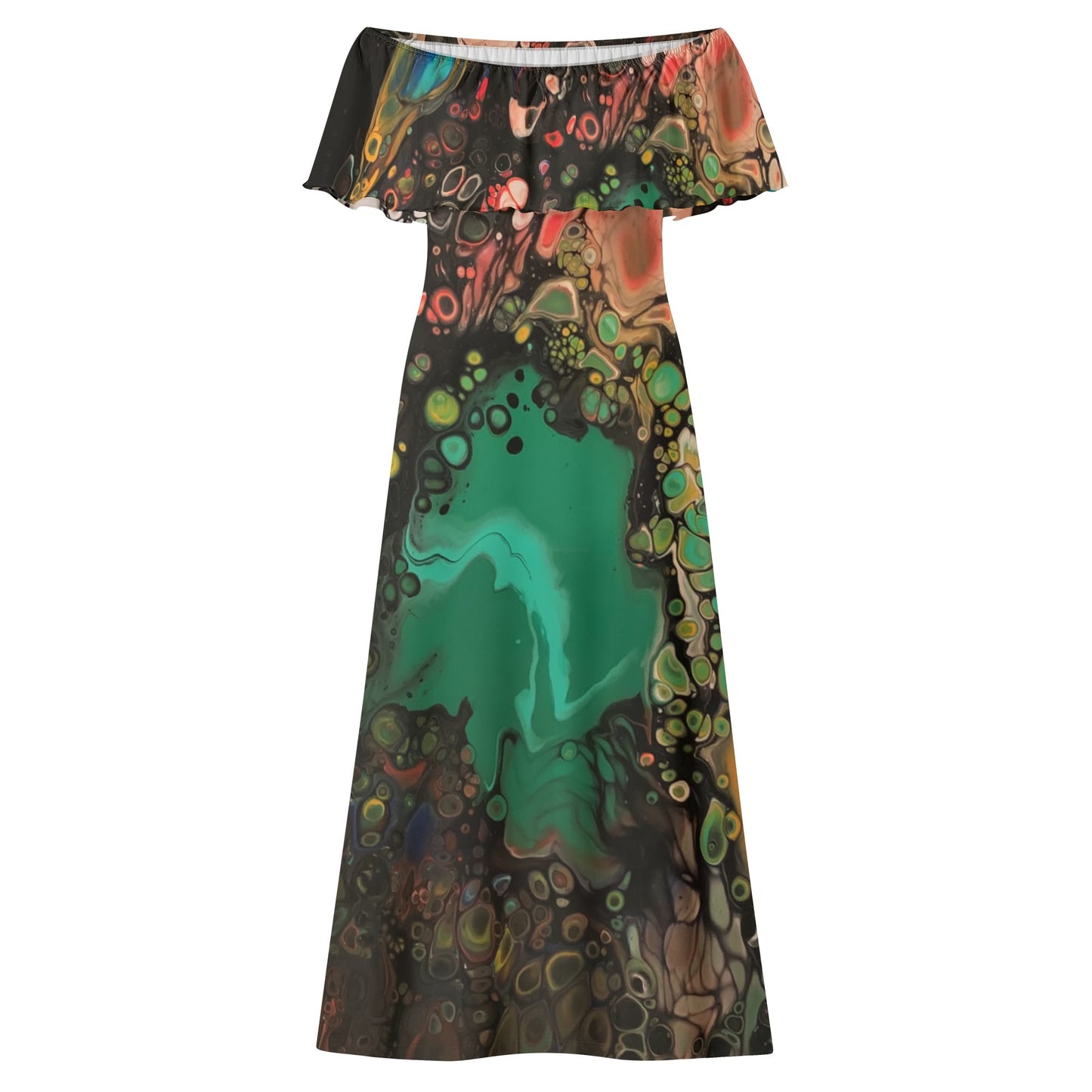 Lalola *Art U Wear* Womens Off The Shoulder Wrap Long Dress