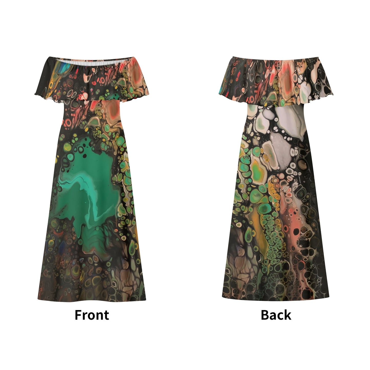 Lalola *Art U Wear* Womens Off The Shoulder Wrap Long Dress