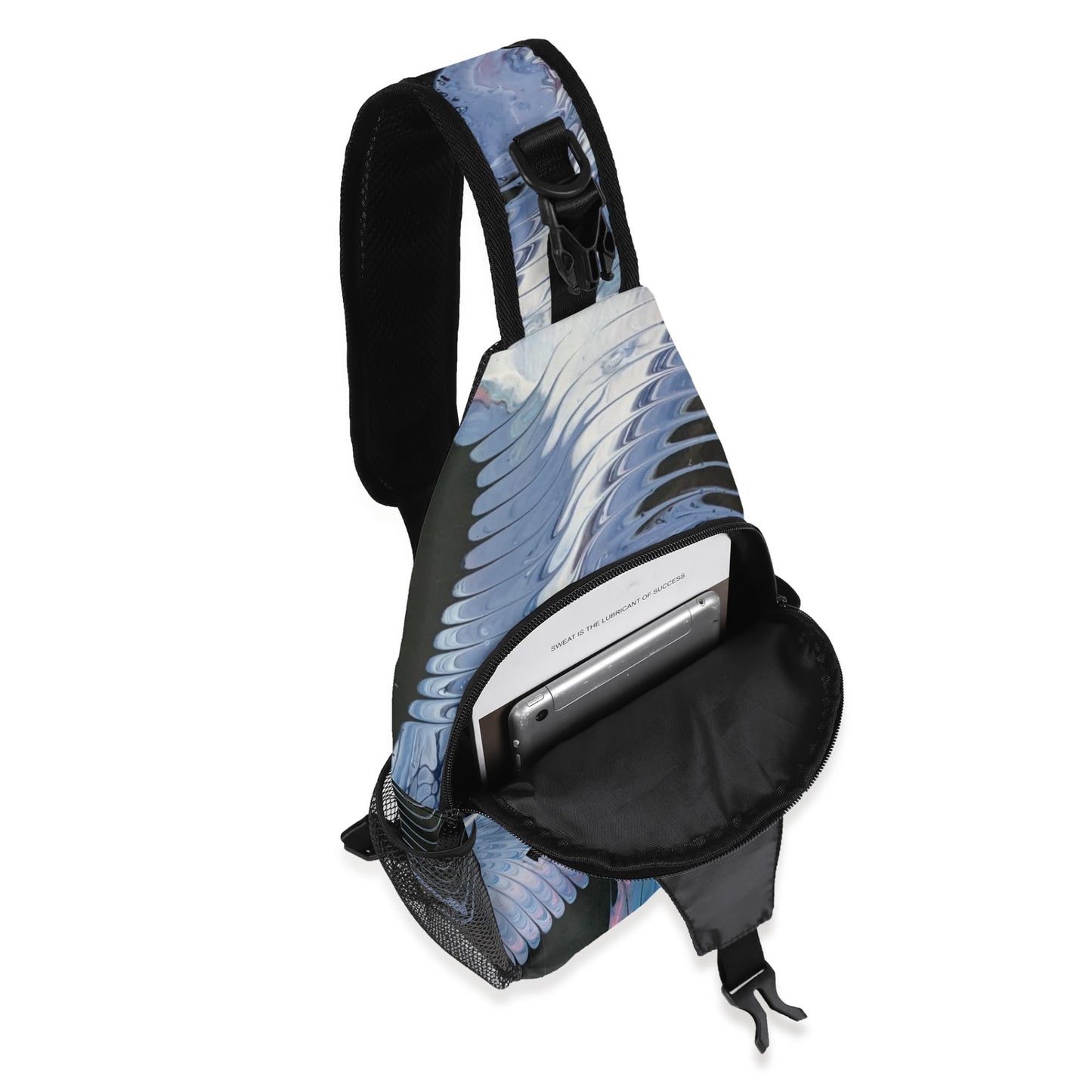 Lalola *Art U Wear* Crossbody Bag with Adjustable Strap, HooArt Blue