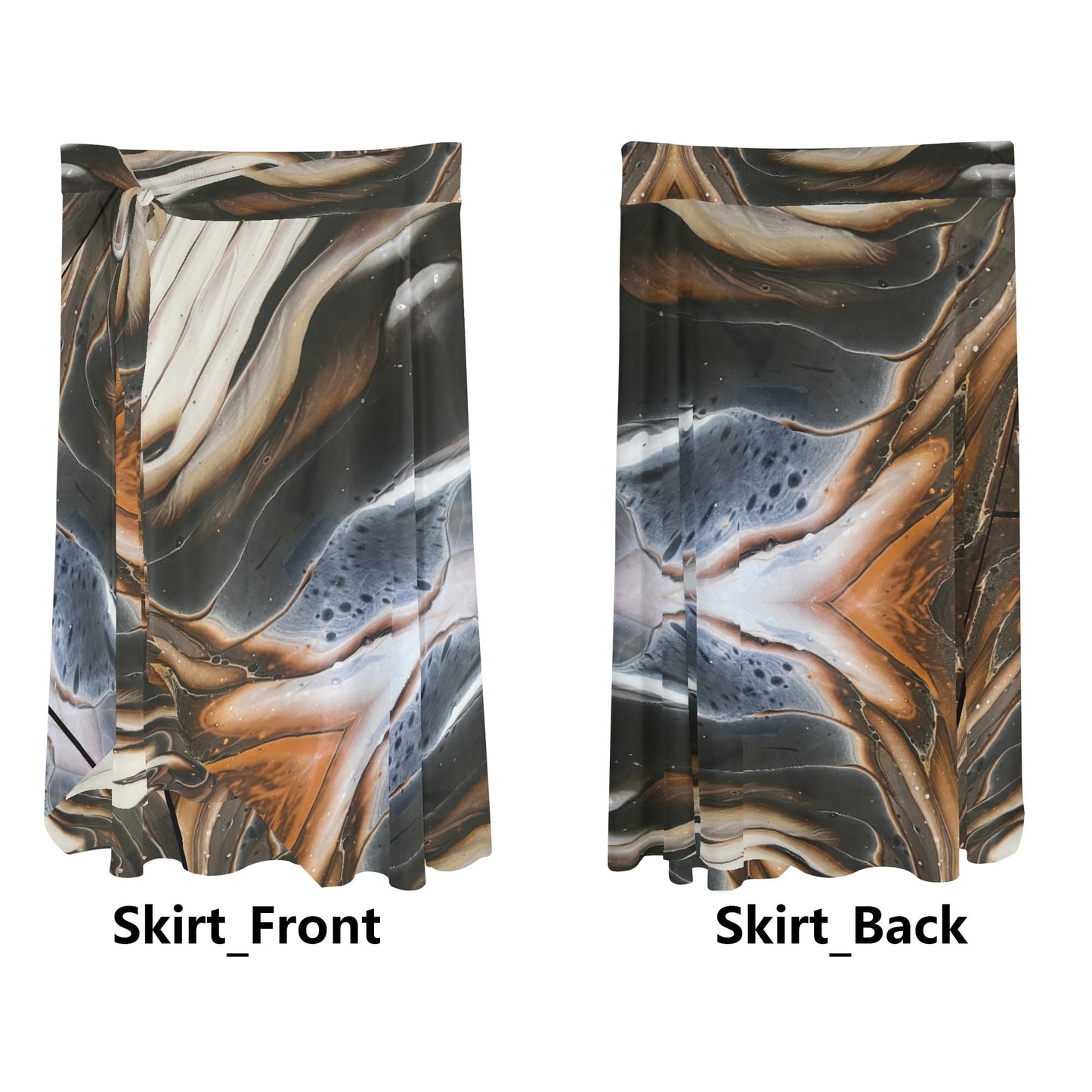 Womens Swimsuit Cover Up Tie Side Beach Sarong Wrap Maxi Skirt