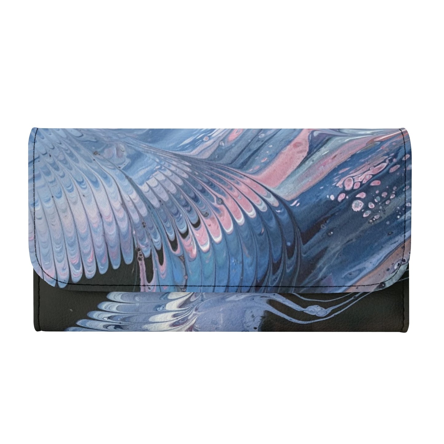 HooArt *Art U Wear* Durable Trifold Vegan Leather Clutch