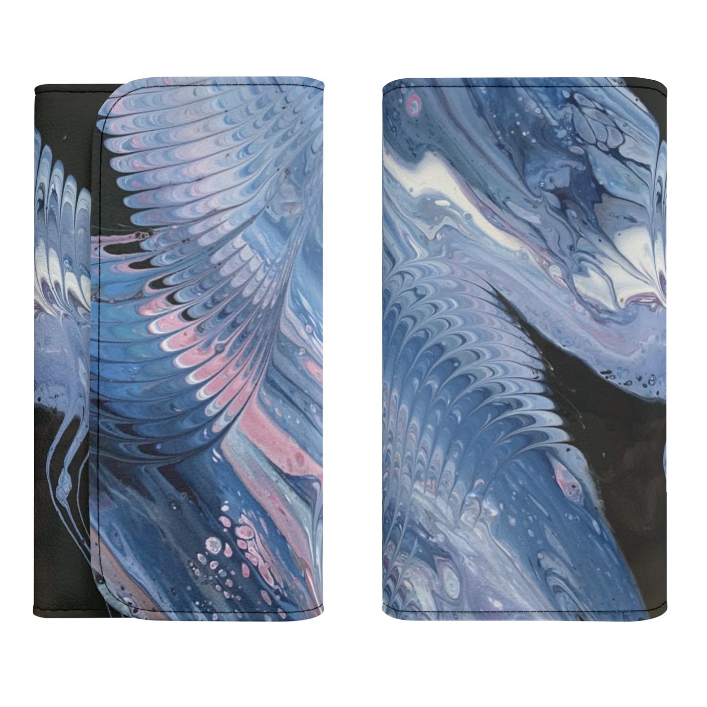 HooArt *Art U Wear* Durable Trifold Vegan Leather Clutch