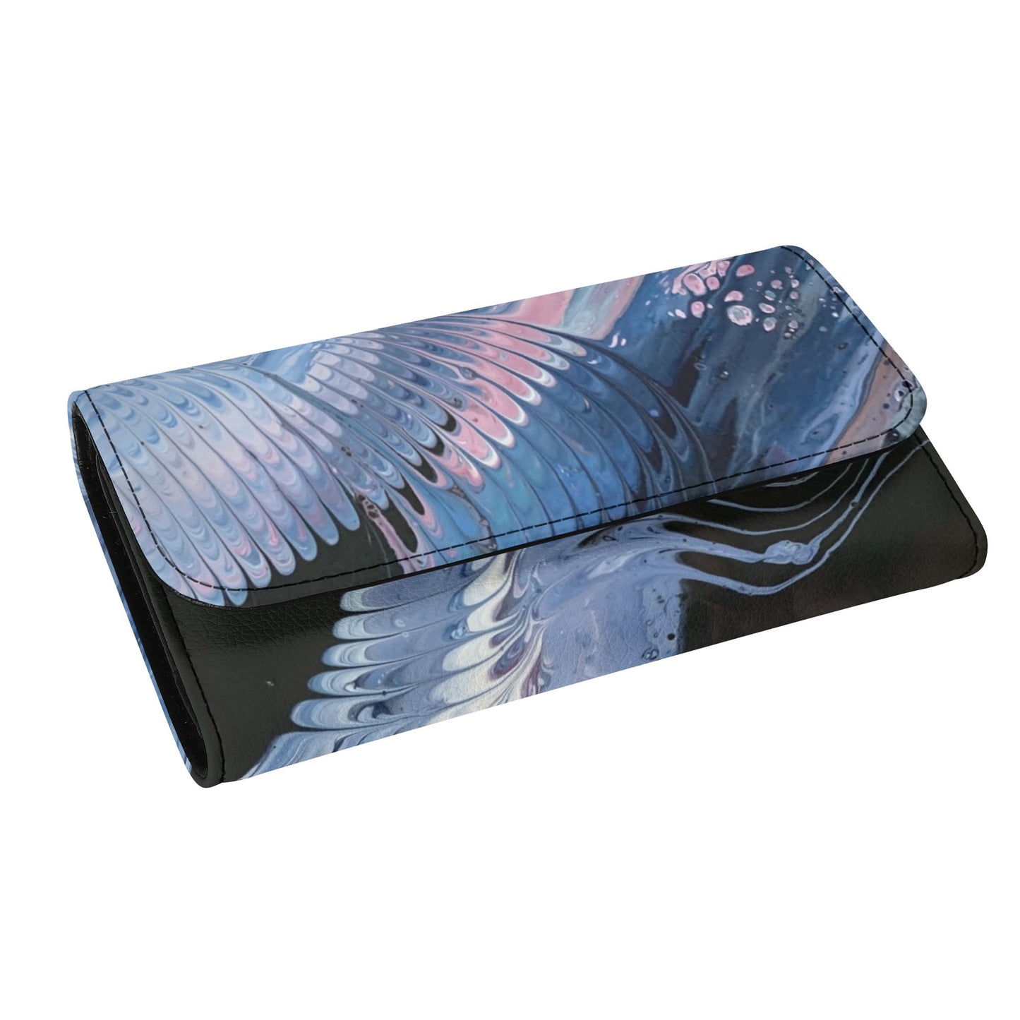 HooArt *Art U Wear* Durable Trifold Vegan Leather Clutch
