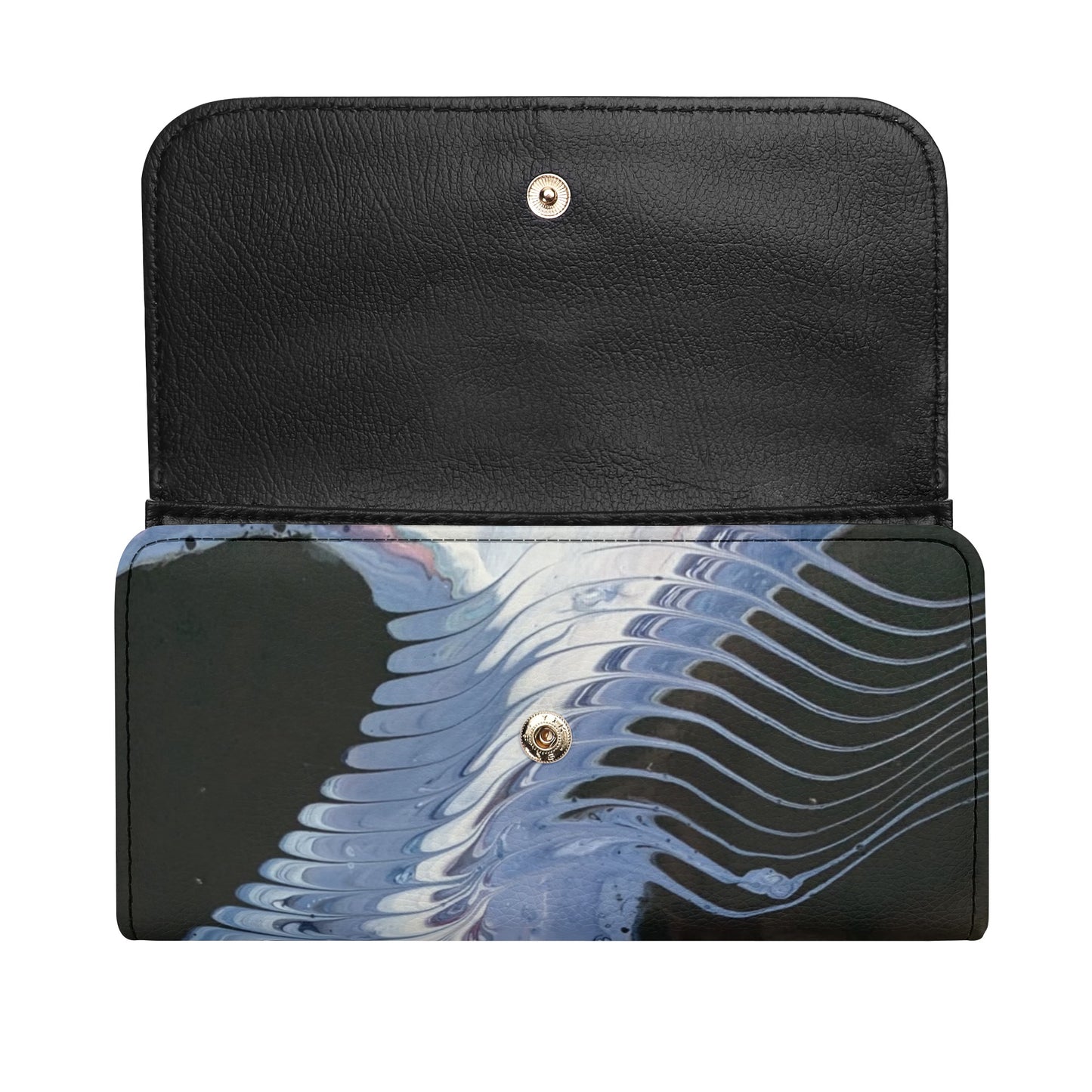HooArt *Art U Wear* Durable Trifold Vegan Leather Clutch