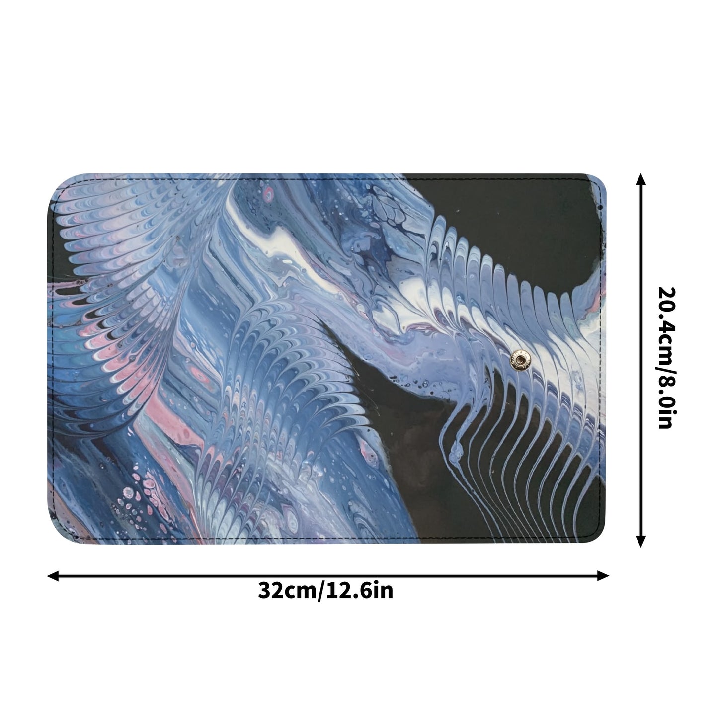 HooArt *Art U Wear* Durable Trifold Vegan Leather Clutch
