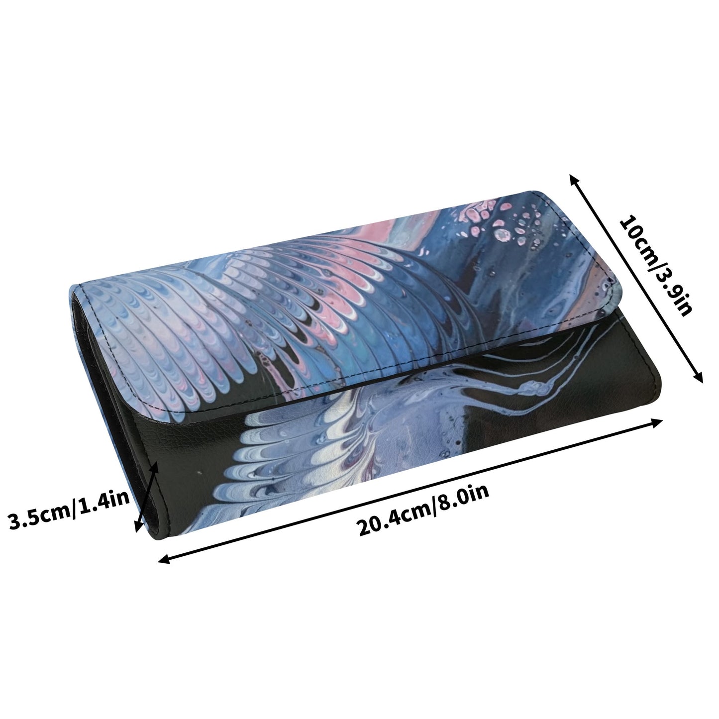 HooArt *Art U Wear* Durable Trifold Vegan Leather Clutch