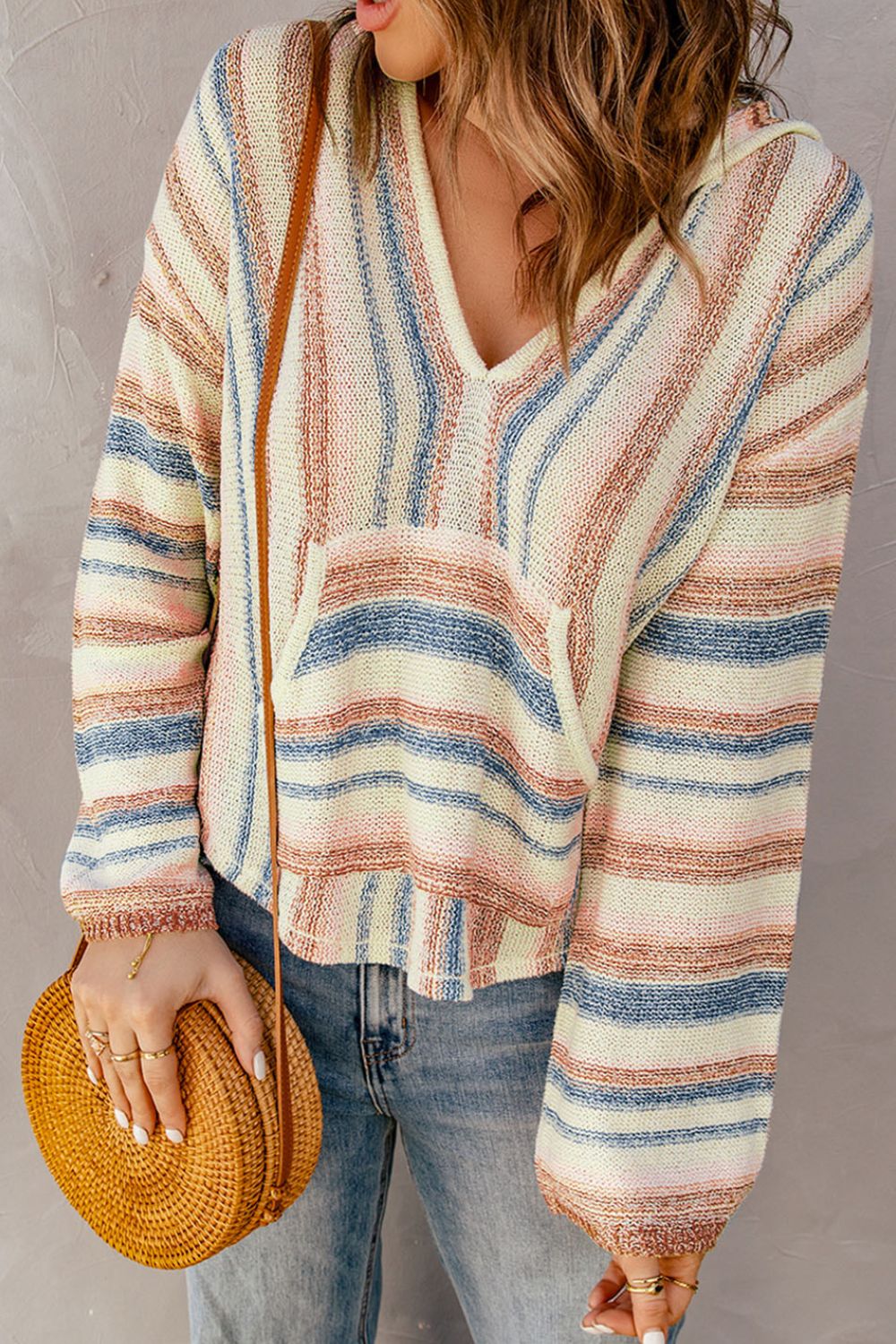 Stretch striped sweater