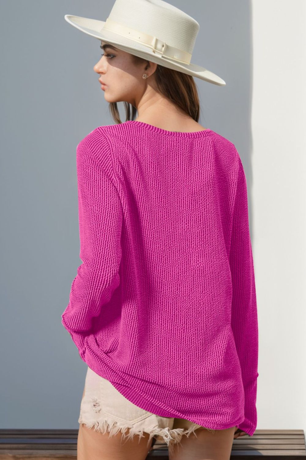 Long Sleeve T-Shirt Notched Thumbhole